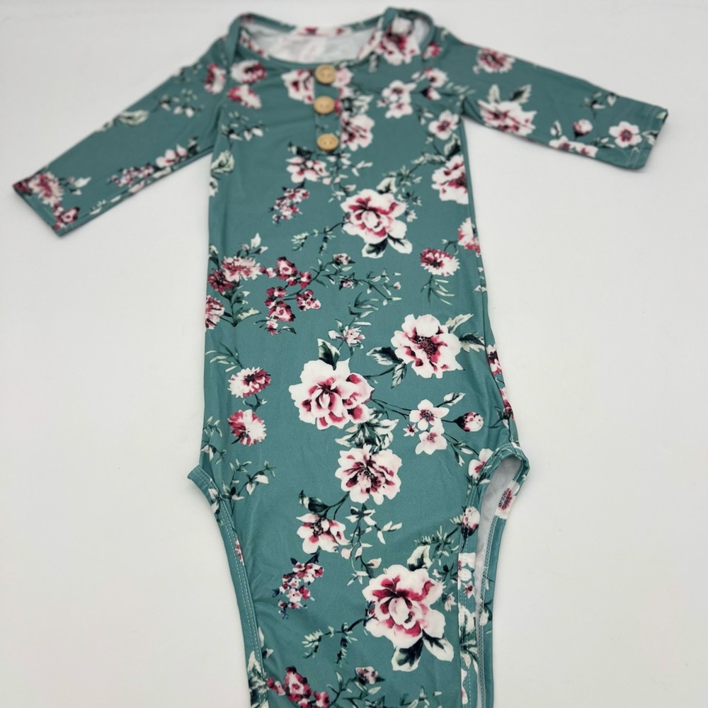 Baby Girl Green Floral Sleep Bag 0-6 Months